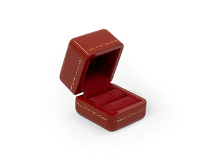 WILL YOU SINGLE RING BOX ROYAL RED